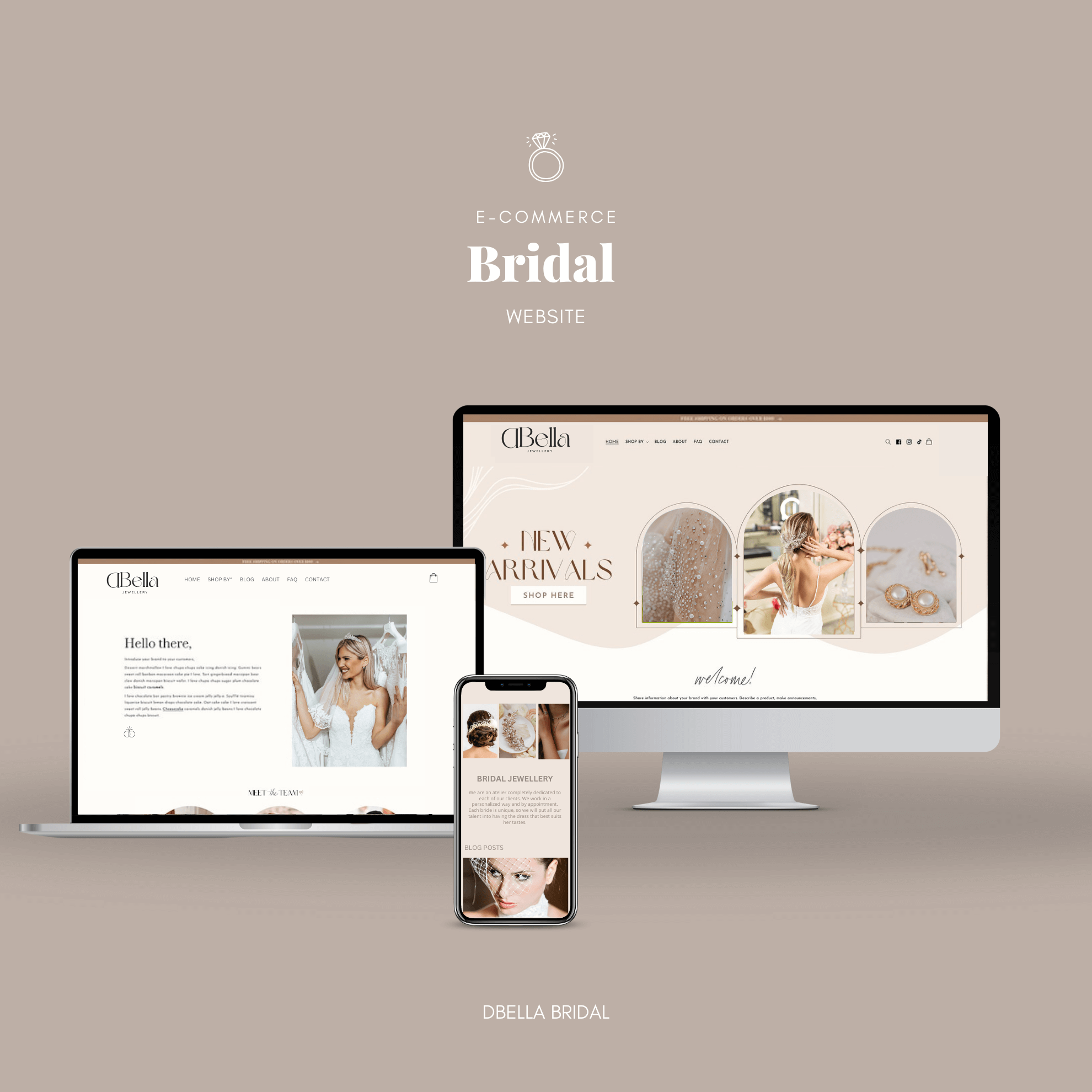 website design for jewellery bridal store