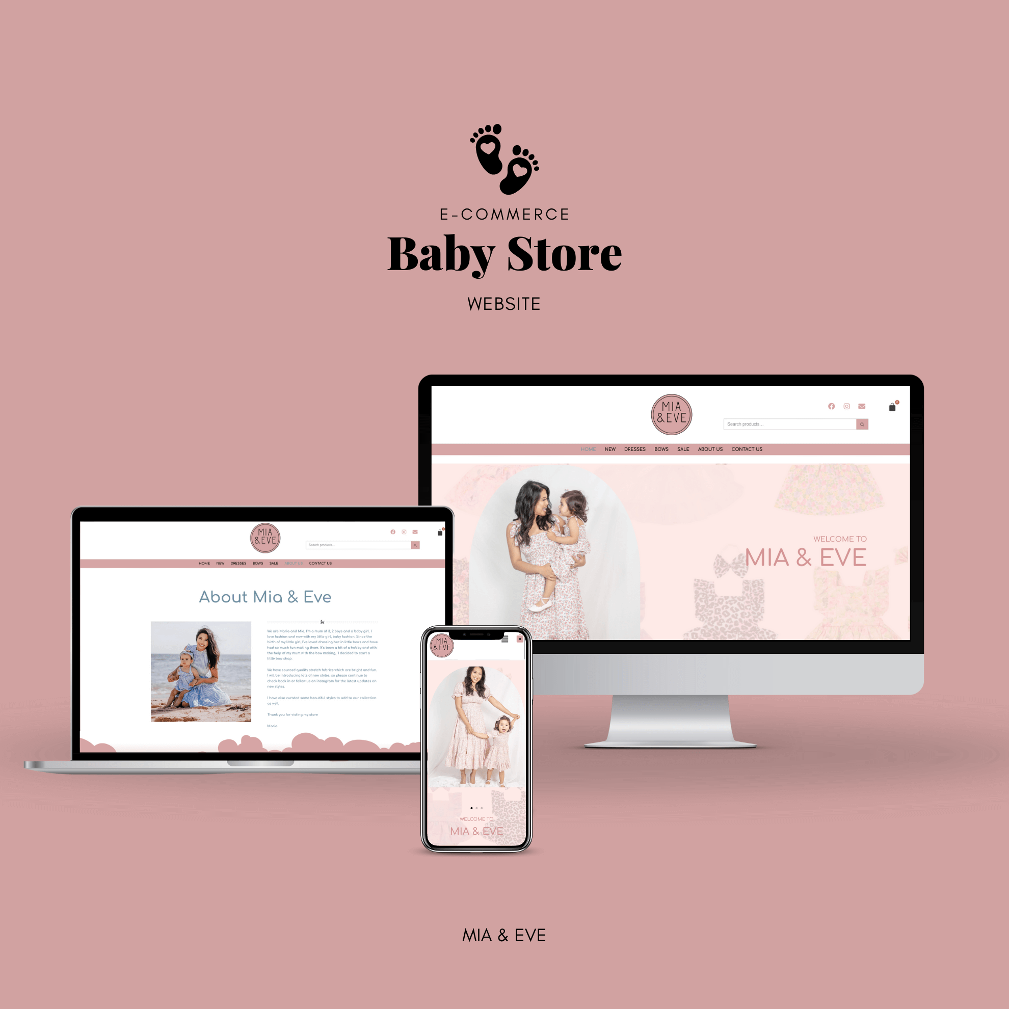 website design baby store